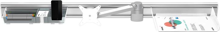 Actual product image Dataflex VIEWLITE wall mounted rail system, HxWxD 90 x 1200 x 25 mm, max. load 24 kg. (Wall)