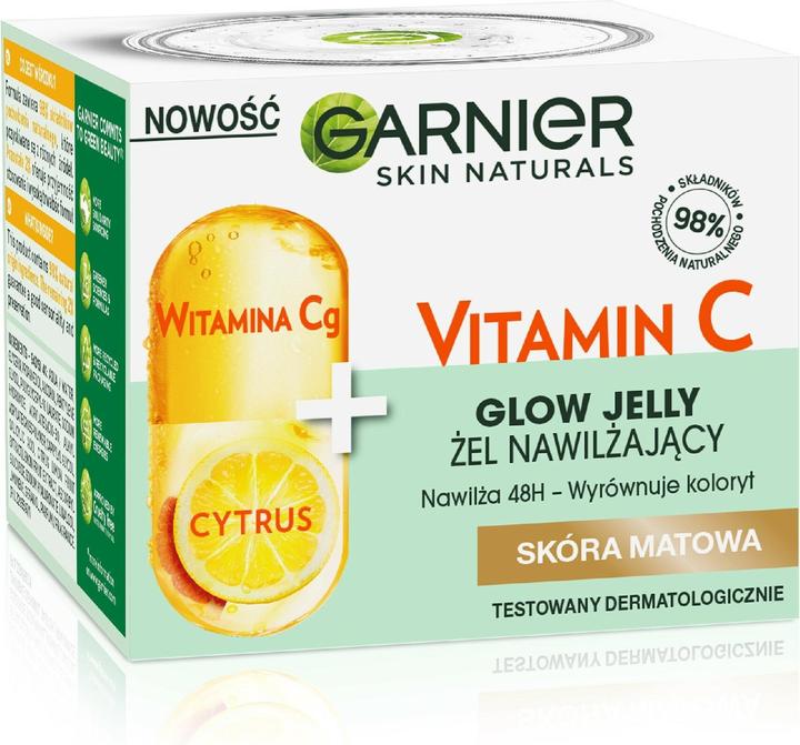 Garnier Skin Naturals Vitamin C Glowjelly Moisturizing Gel For Matte Skin (Körpergel, 50 ml)