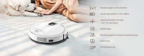 Actual product image ETA Robotic vacuum cleaner ETA122790000 Zero 2-in-1, with wet cleaning function