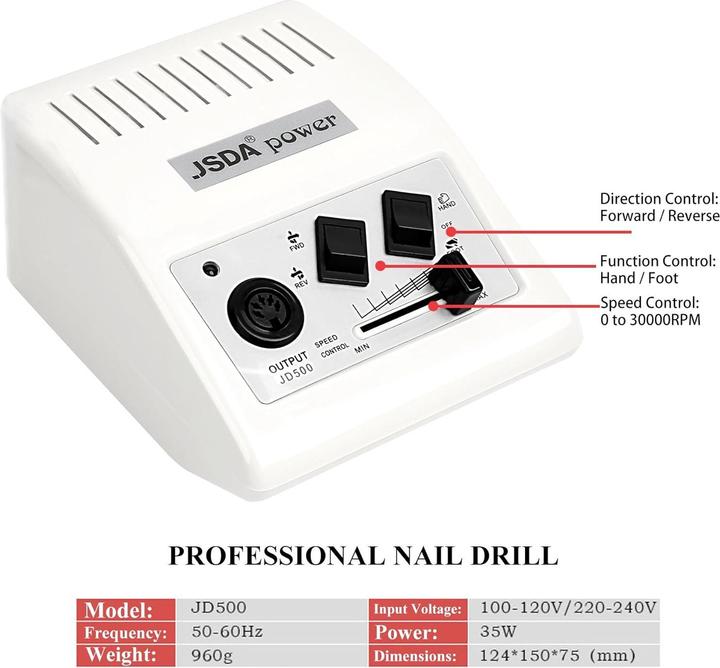Actual product image Jsda Professional nail cutter JD500 manicure set