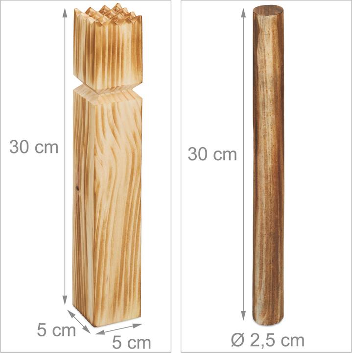 Actual product image Relaxdays Kubb game (10 x)