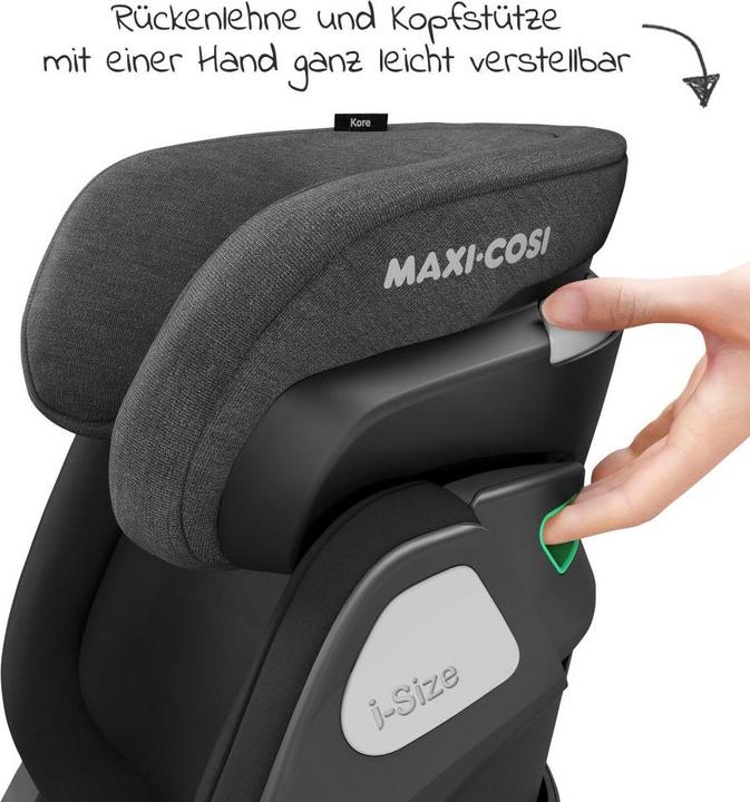 Actual product image Maxi-Cosi Kore Authentic Black (Child seat, ECE R129/i-Size Standard)