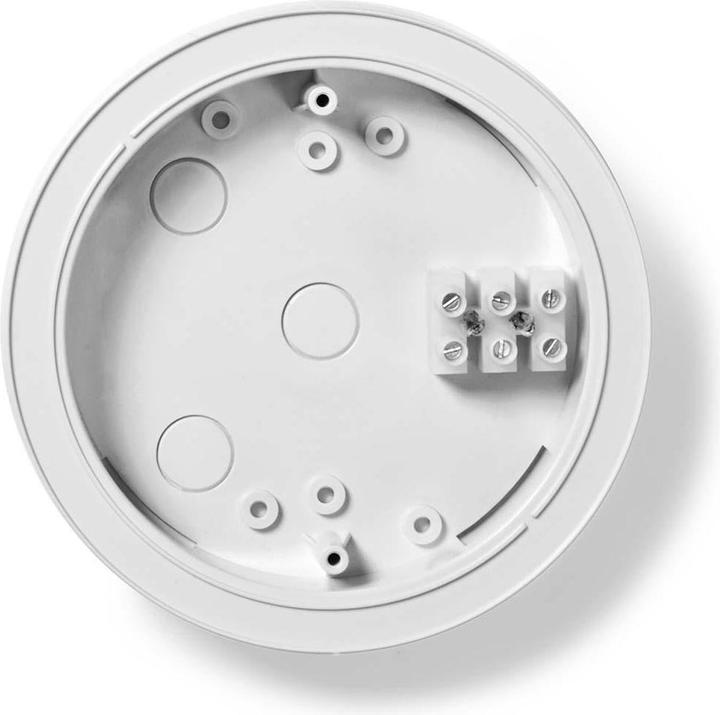 Actual product image Nedis Detector holder | Diameter: 128 mm | Screws and plug | 1 piece | White
