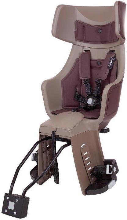 Produktbild bobike Exclusive Tour Plus LED - frame-mounted bike seat Brown iris