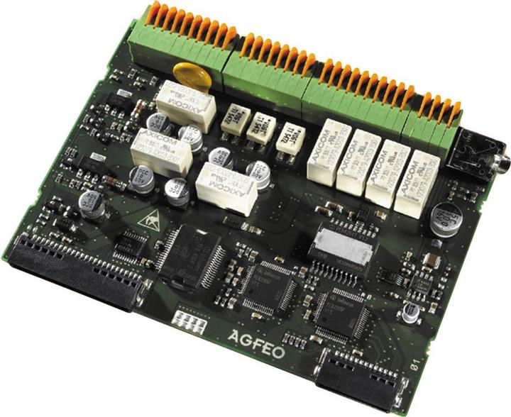 Actual product image Agfeo K-Modul 544 4 alarm inputs 3 a/b ports of which one each as 2-wire or 4-wire FTZ TFE MoH...