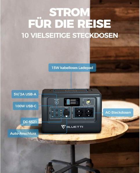 Immagine prodotto Bluetti EB70 (716 Wh, 9.70 kg)