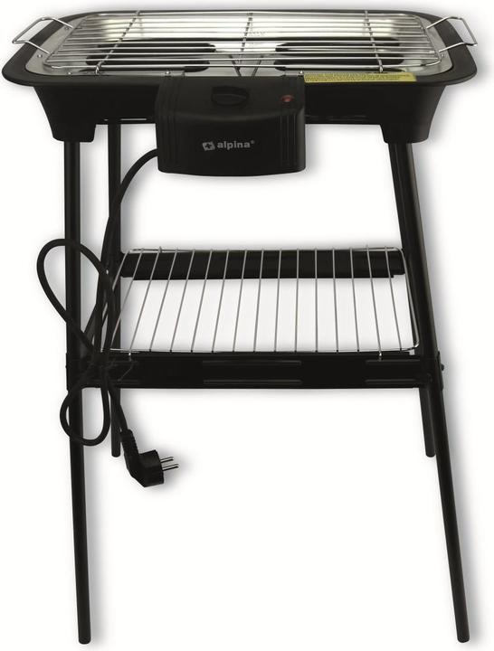 Produktbild Alpina Maschinen Elektro Tisch-Standgrill 2000W schwarz (2 kW)