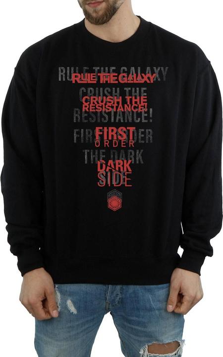 Actual product image Star Wars Mens The Last Jedi Dark Side Echo Sweatshirt (XXL)