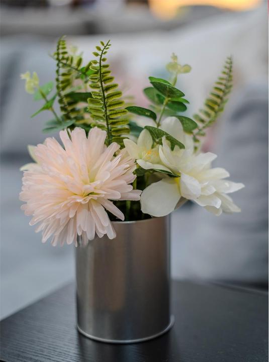 Actual product image NTK-Collection Artificial Flower White Jasmine in Vase (28 cm)