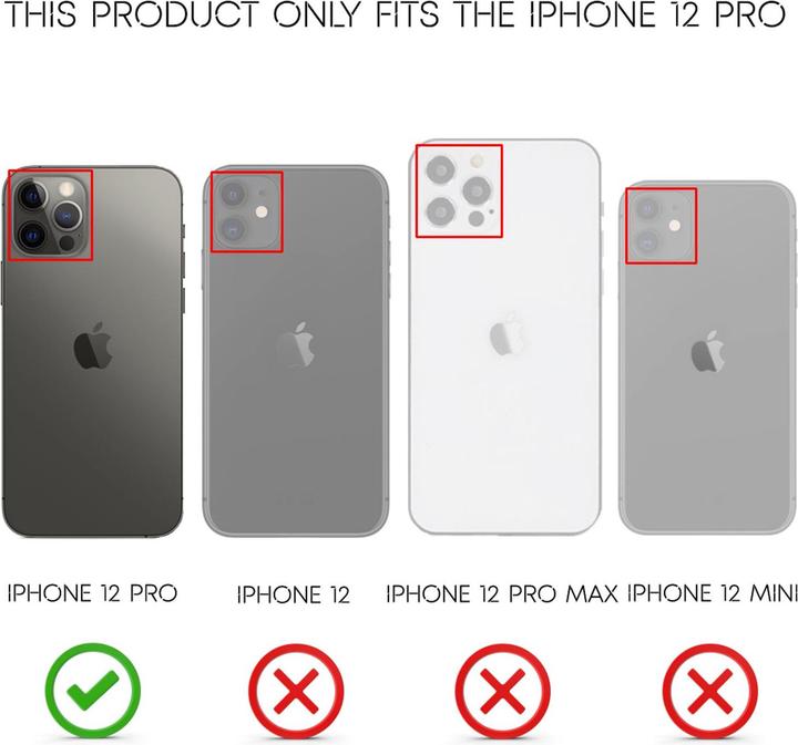 Produktbild Nalia Klare Neon Handyhülle (Apple iPhone 12 Pro)
