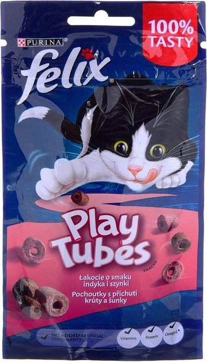 Actual product image Felix Play Tubes Turkey Ham - Dry Cat Food - 50 g (Senior, 1 pcs., 50 g)