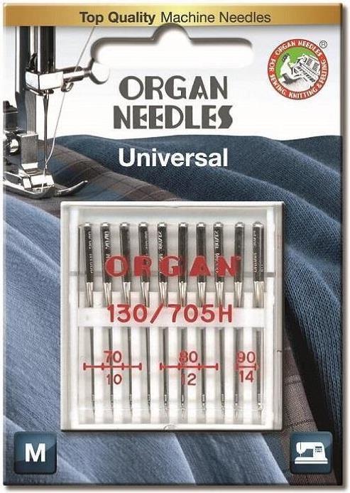 Image du produit Organ Needle Organ 130/705 H REG a10 pcs. 070/100 Aiguilles universelles blister