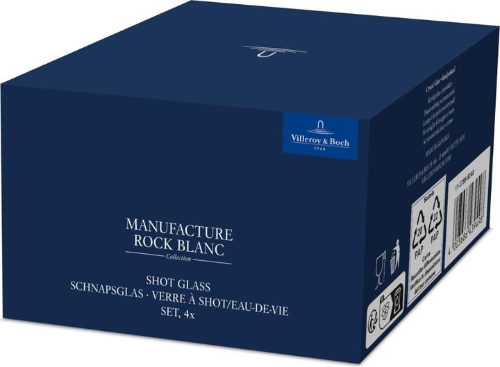 Actual product image Villeroy & Boch Shot glass, set of 4 Manufacture Rock blanc (0.80 dl, 4 x, Shot glass)