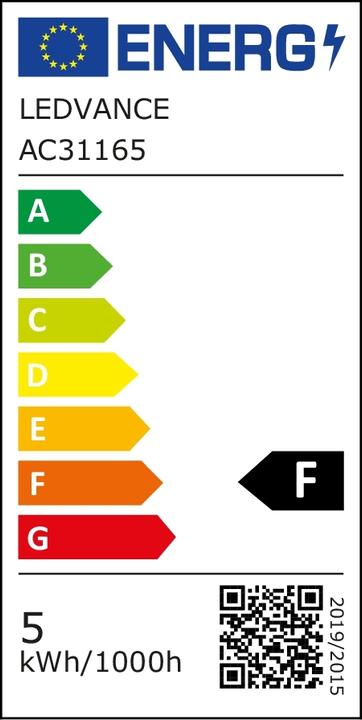 Energie-Label Osram Led Star Classic P (E27, 40 W, 470 lm, 1 x, F)
