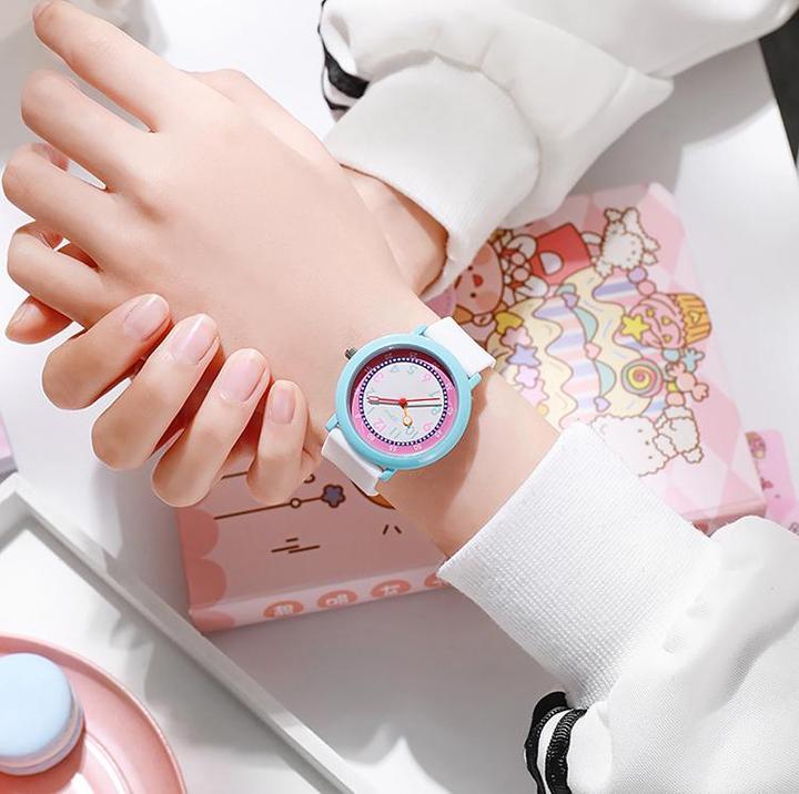 Produktbild VR Shinecon Kinderuhr Modell Flex, Weiss