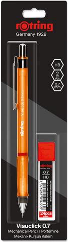 Rotring Feinminenstift Visuclick 0,7HB+Minendose far.sor 12e (0.70 mm, HB, 12 x)