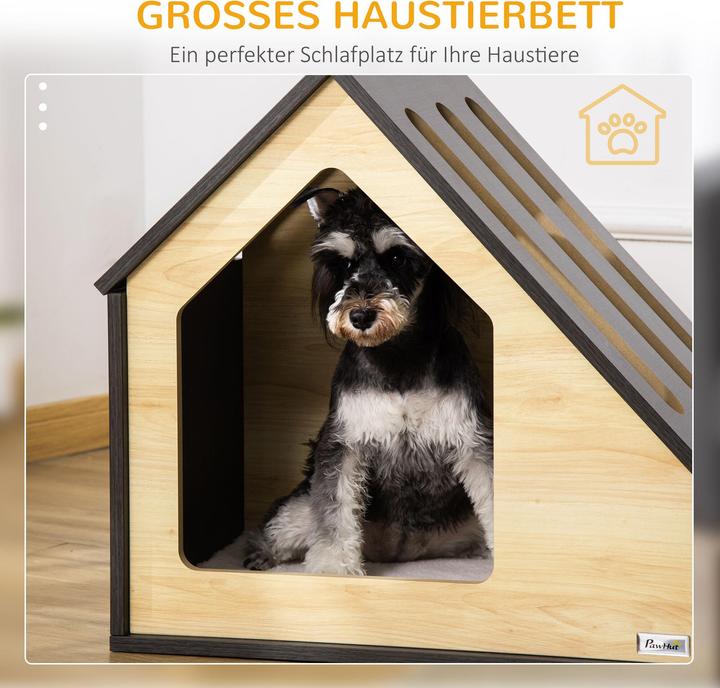 Actual product image PawHut Dog kennel with cushion (Dog house)