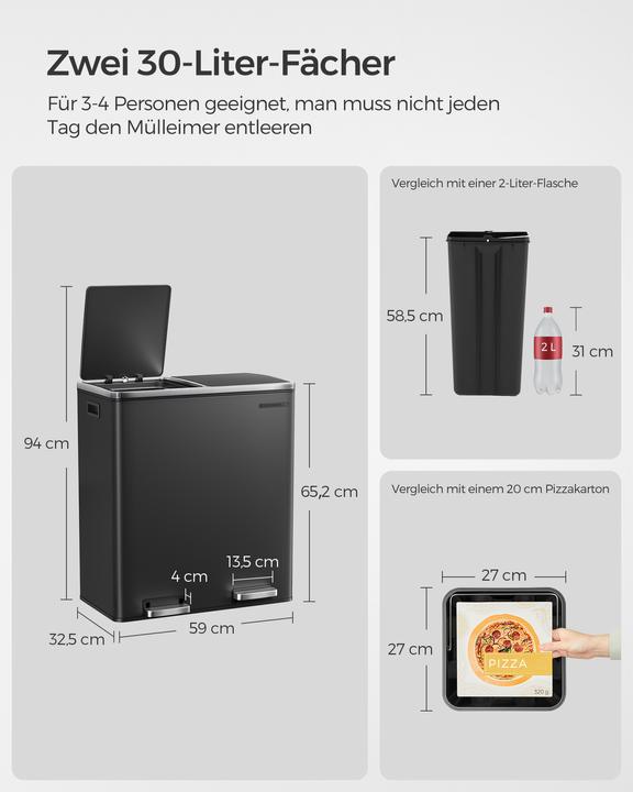 Produktbild Vasagle Müllbert (30 l)