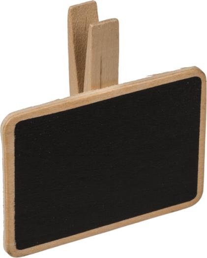 Actual product image Magni Wooden board mini 7x7cm with clip for labelling (7 x 7 cm)