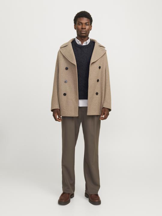 Produktbild Jack & Jones Einfarbig Strickpullover mit Rundhals Strickpullover mit Rundhals (XS)