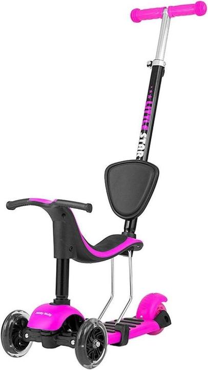 Mally Children's scooter Milly Little Star 3-in-1 step, pink