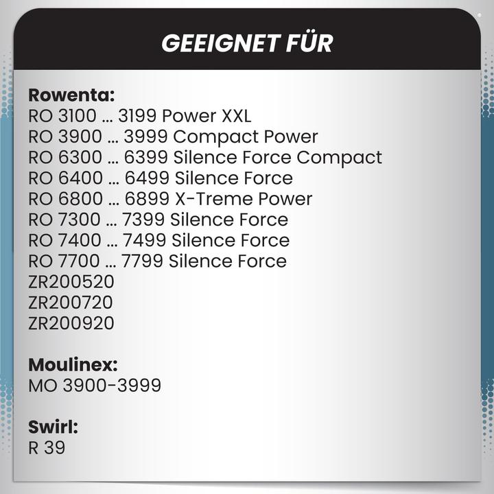 Image du produit Mc Filter 20-teiliges Staubsaugerbeutel-Set für Swirl R39 (20 x)