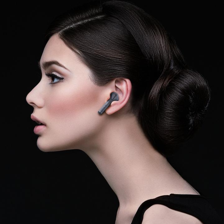 Actual product image veho STIX II True Wireless Earphones - Platinum Grey (ANC, 5 h, Wireless)