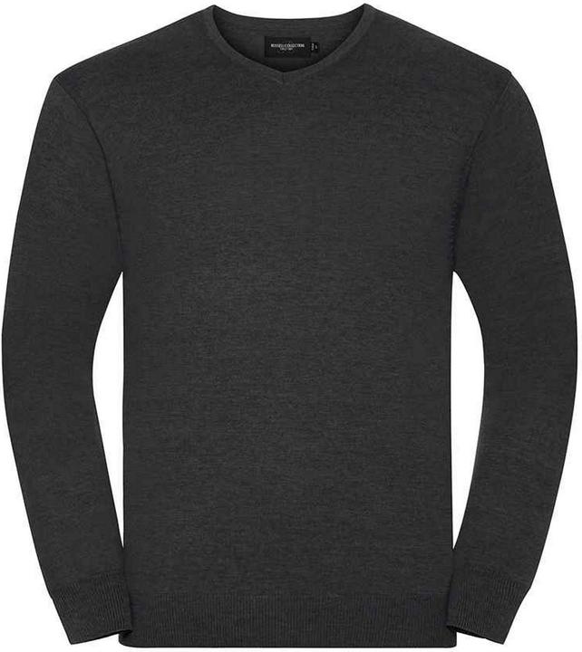 Actual product image Russell Mens Cotton Acrylic V Neck Sweatshirt (XXL)