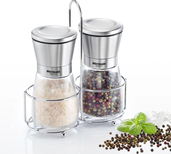 Actual product image Westmark Cruet with 2 spice mills "stainless steel (Various spices)