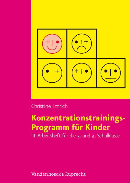 Image du produit Konzentrationstrainings-Programm für Kinder III, 3. und 4. Schulklasse. Arbeitsheft (Allemand, Christine Ettrich, 2007)