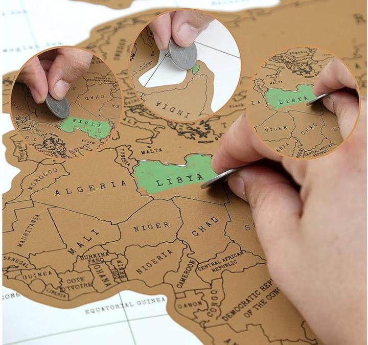 Immagine prodotto TOP Mappa del mondo da grattare (52 x 88 cm)