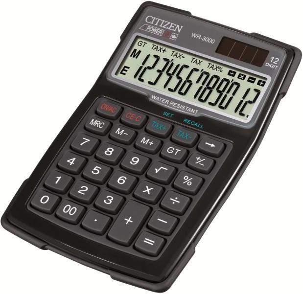 Actual product image Citizen Calculator WR 3000 (Solar cells)