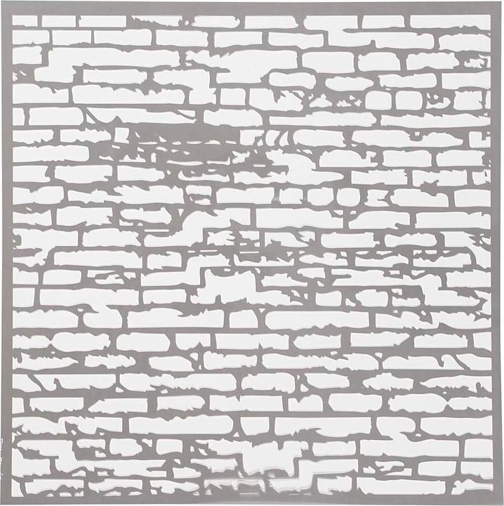 Image du produit Creativ Company Pochoir mur de pierre, 30,5x30,5cm