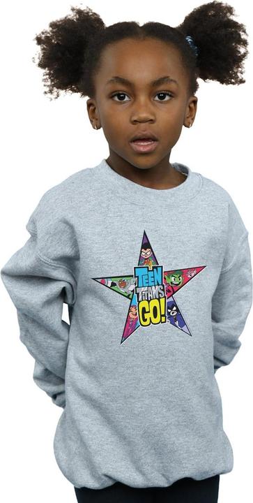 Produktbild Teen Titans Go Star Logo Sweatshirt Mädchen (140, 146)
