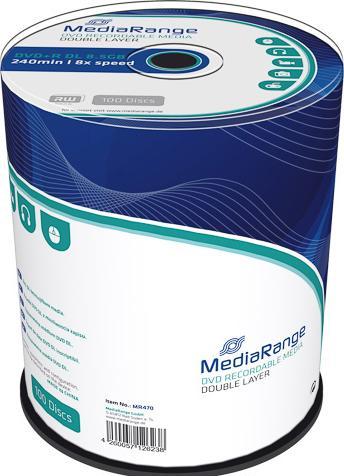 Actual product image MediaRange DVD+R 8.5GB Double Layer (100 x)