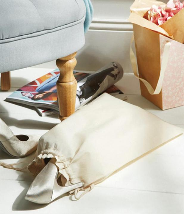 Immagine prodotto Westford Mill Sacchetto con coulisse in cotone (confezione da 2) (1 l)
