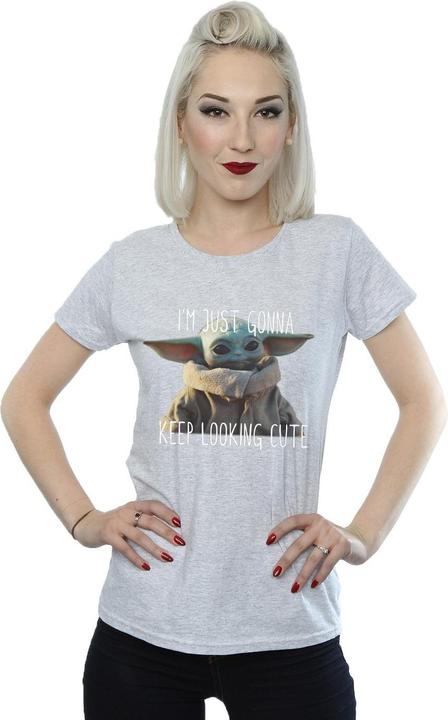 Image du produit Star Wars - T-shirt THE MANDALORIAN KEEP LOOKING CUTE - Femme (S)