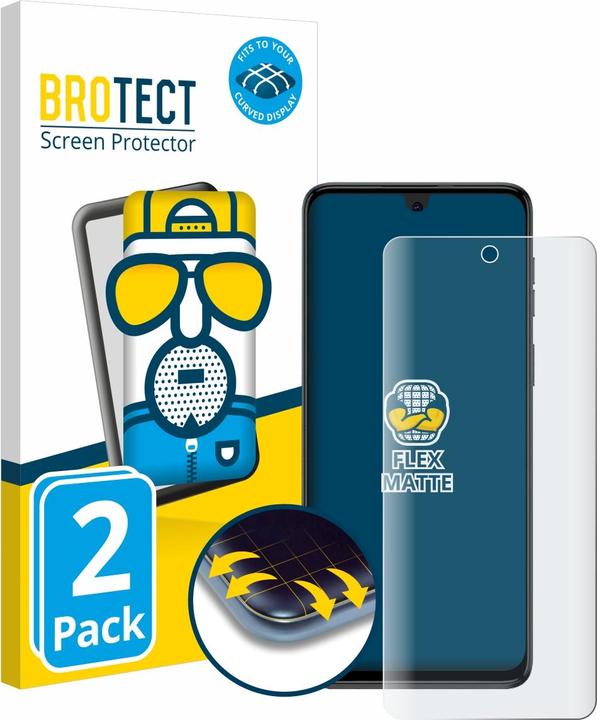 Image du produit BROTECT Protection d'écran Full-Cover Mat (2 pièce(s), Motorola Moto G54)