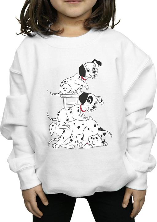 Actual product image Disney Girls 101 Dalmatians Chair Sweatshirt (116)