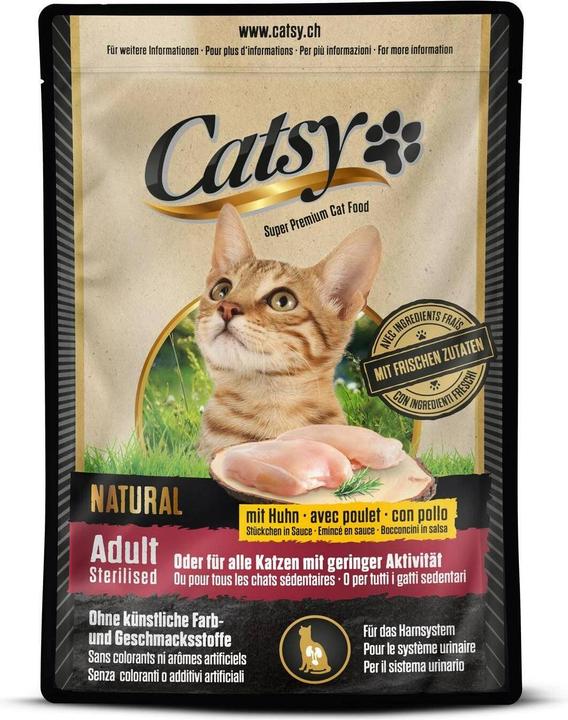 Immagine prodotto Catsy Ad.&Ste. Cat Po. Pollo 12x85g (Adulto, 1 pz., 1160 g)