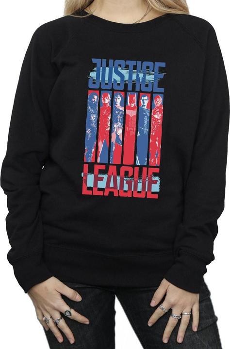 Actual product image Womens/Ladies Justice League Movie Team Flag Sweatshirt (S)