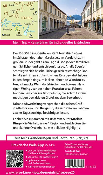 Produktbild MeinTrip Iseosee / Lago d'Iseo (Deutsch, Markus Bingel, 2025)