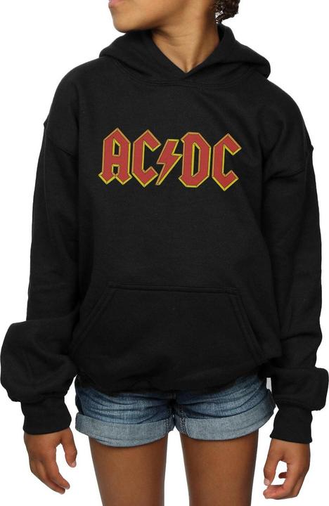 Immagine prodotto AC/DC Red Logo Felpa con Cappuccio Ragazze (116)