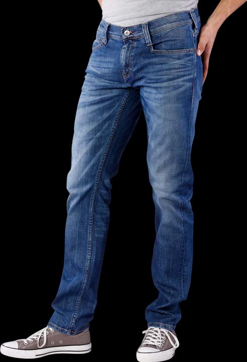 Actual product image Mustang Oregon tapered jeans crinkle used rinse (W32/L32)