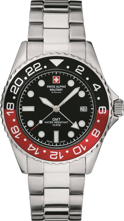 Actual product image Swiss Alpine Military Master Diver GMT (Sports watch, 42 mm)