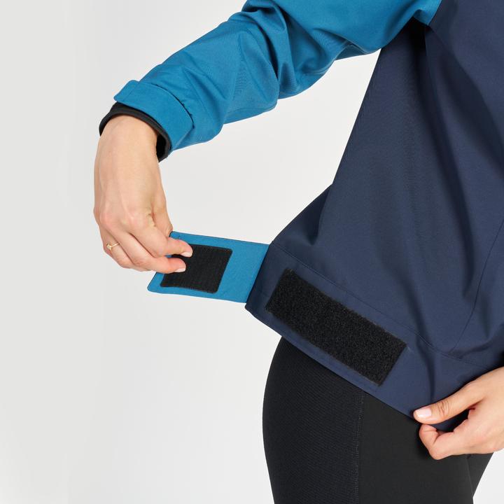 Actual product image Tribord Women's Sailing Windproof Jacket - 500 BLUE