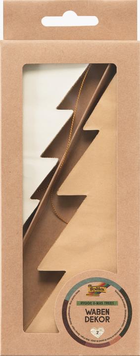 Folia Articolo decorativo abete a nido d'ape multicolore Ø 11,0/17,0 cm 2 pezzi.