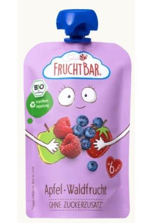 Produktbild Fruchtbar Fruchtpüree Bio Apfel Waldfrucht Btl 100 g (109 g)