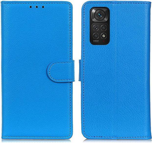 Actual product image MU Classic Litchi Leather Bookcover Series (Xiaomi Redmi Note 11S, Xiaomi Redmi Note 11)