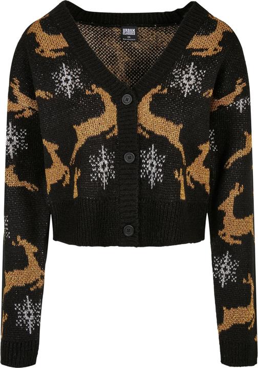 Urban Classics Ladies Short Oversized Christmas Cardigan